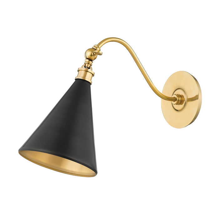 Hudson Valley MDS1300-ADB One Light Wall Sconce, Aged/Antique Distressed Bronze