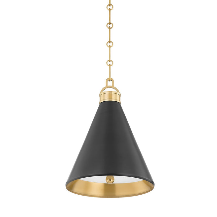 Hudson Valley MDS1302-ADB One Light Pendant, Aged/Antique Distressed Bronze