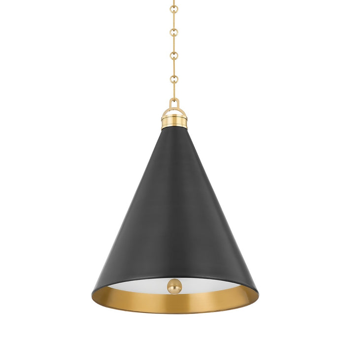 Hudson Valley MDS1304-ADB One Light Pendant, Aged/Antique Distressed Bronze