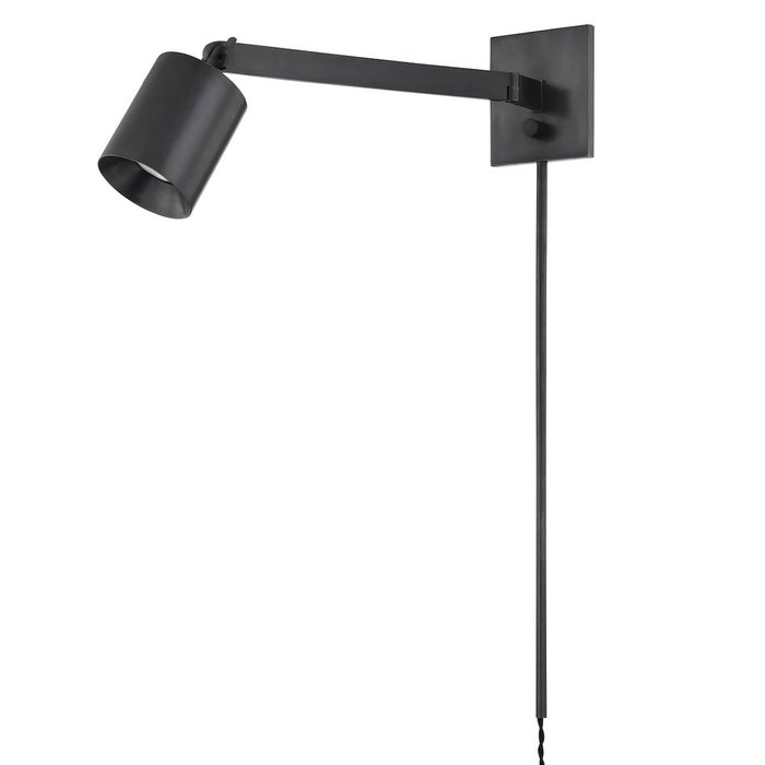Hudson Valley MDS1701-DB One Light Portable Wall Sconce, Distressed Bronze