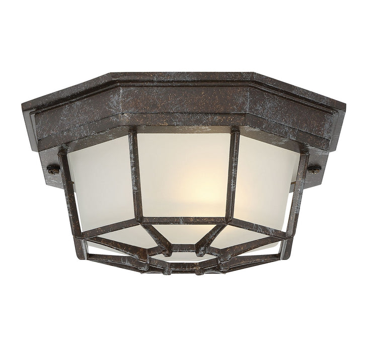 Savoy House 5-2066-72 One Light Flush Mount, Rustic Bronze