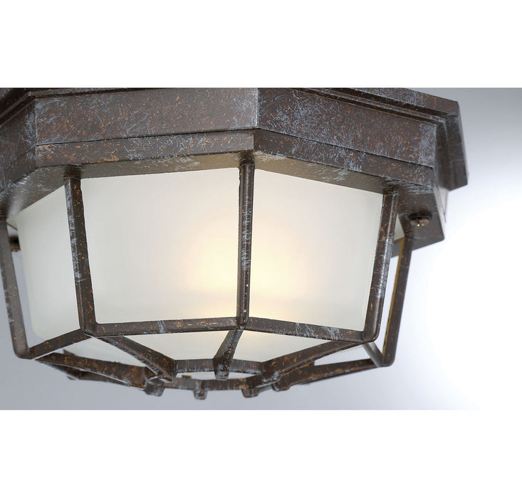 Savoy House 5-2066-72 One Light Flush Mount, Rustic Bronze