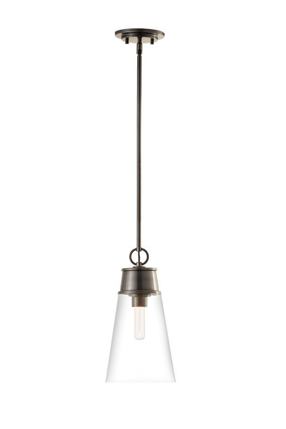 Z-Lite 2300P8-BP One Light Pendant, Plated Bronze