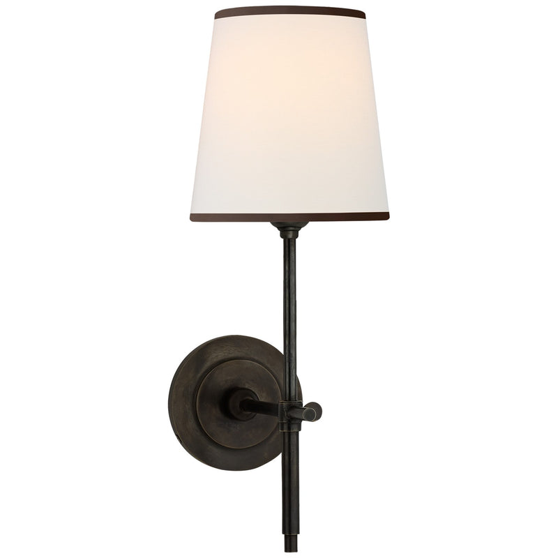 Visual Comfort Signature TOB 2002BZ-L/BT One Light Wall Sconce, Bronze