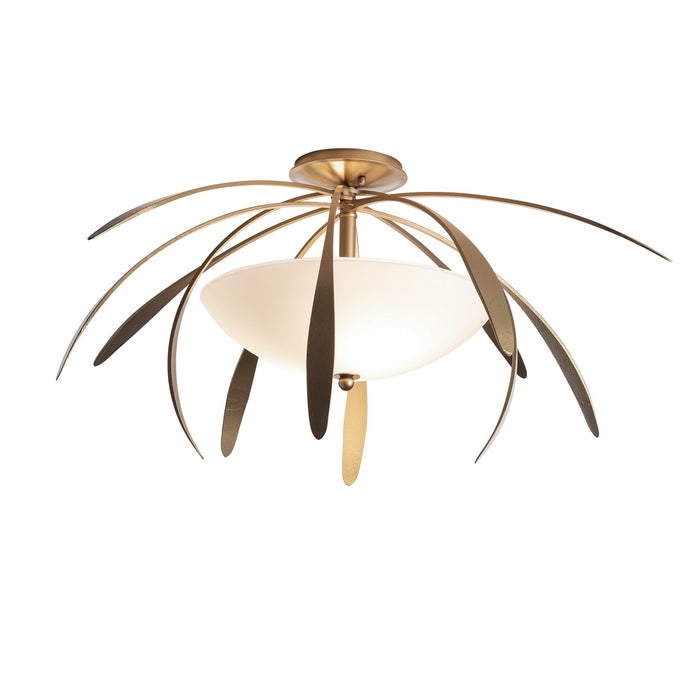Hubbardton Forge 124352-SKT-84-GG0048 Two Light Semi-Flush Mount, Soft Gold