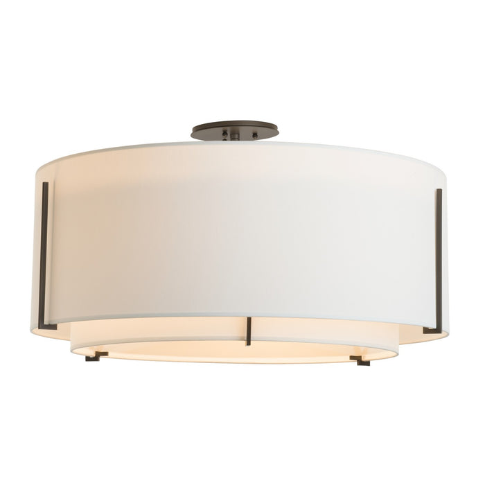 Hubbardton Forge 126505-SKT-07-SF2290-SF2899 Three Light Semi-Flush Mount, Dark Smoke