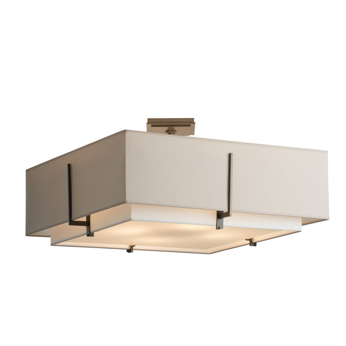 Hubbardton Forge 126513-SKT-07-SF2012-SE2401 Four Light Semi-Flush Mount, Dark Smoke