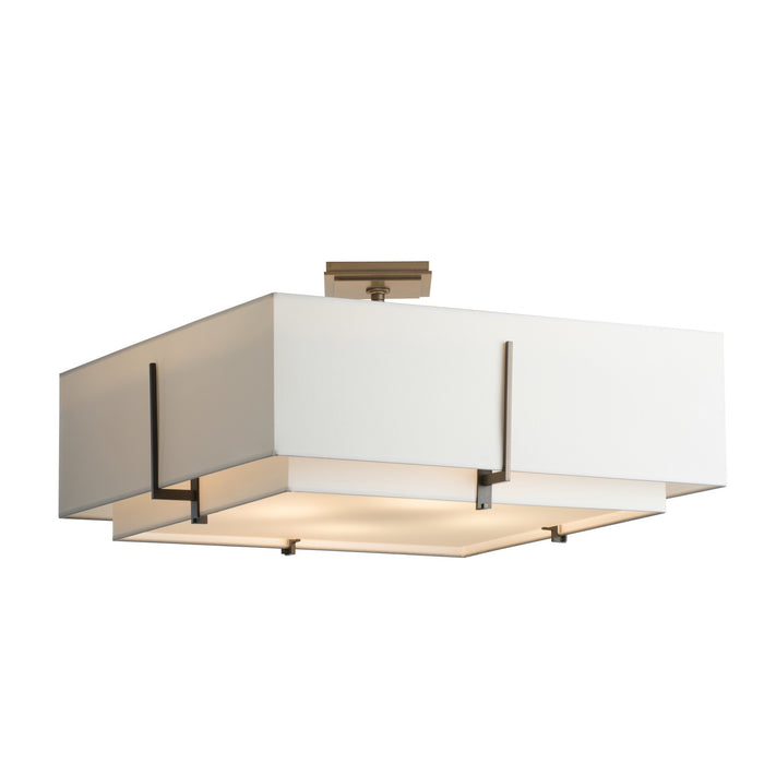 Hubbardton Forge 126513-SKT-07-SF2012-SF2401 Four Light Semi-Flush Mount, Dark Smoke
