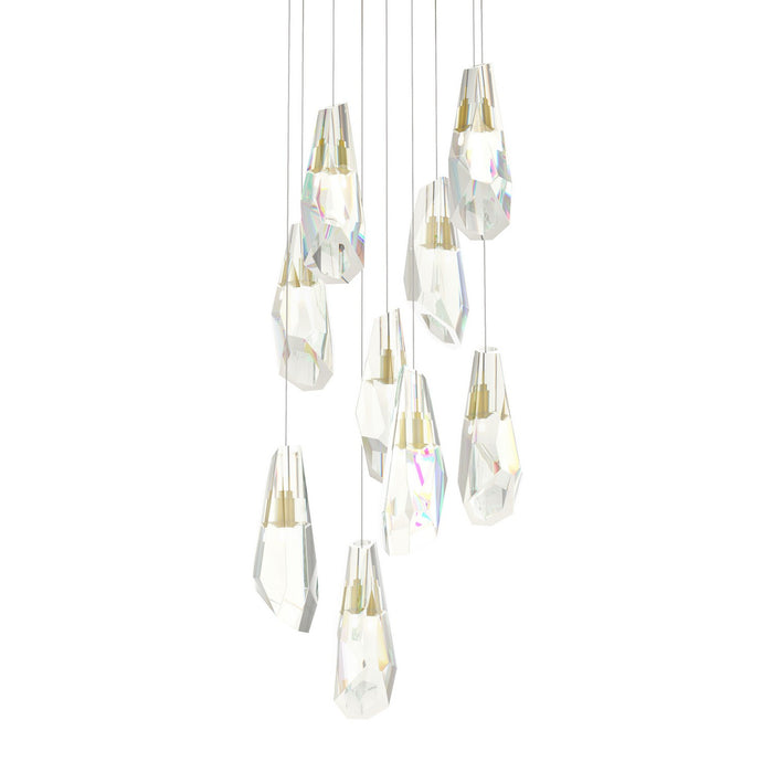Hubbardton Forge 131101-SKT-LONG-86-CR LED Pendant, Modern Brass
