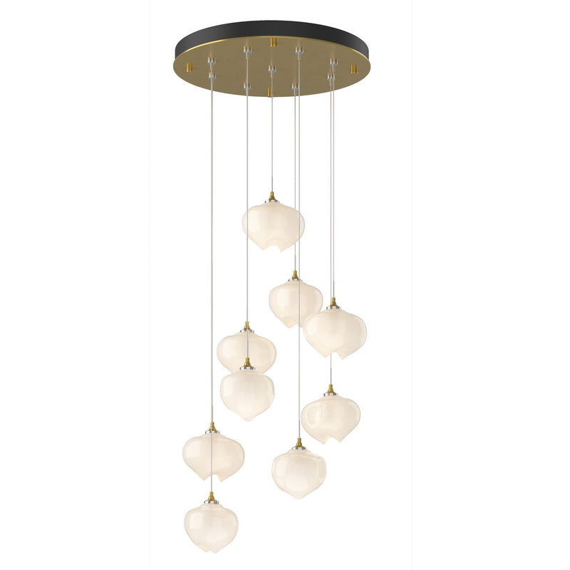 Hubbardton Forge 131103-SKT-STND-86-FD0710 LED Pendant, Modern Brass