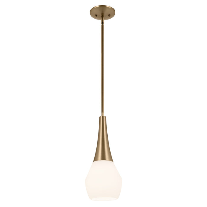 Kichler 52529CPZ One Light Pendant, Champagne Bronze