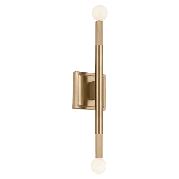 Kichler 52556CPZ Two Light Wall Sconce, Champagne Bronze