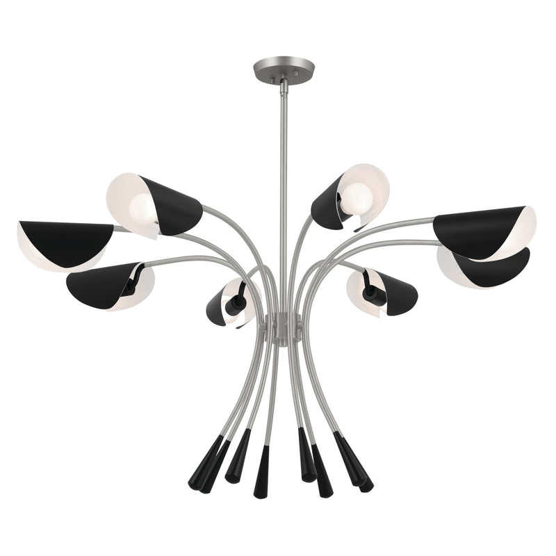 Kichler 52560SN Eight Light Chandelier, Satin Nickel