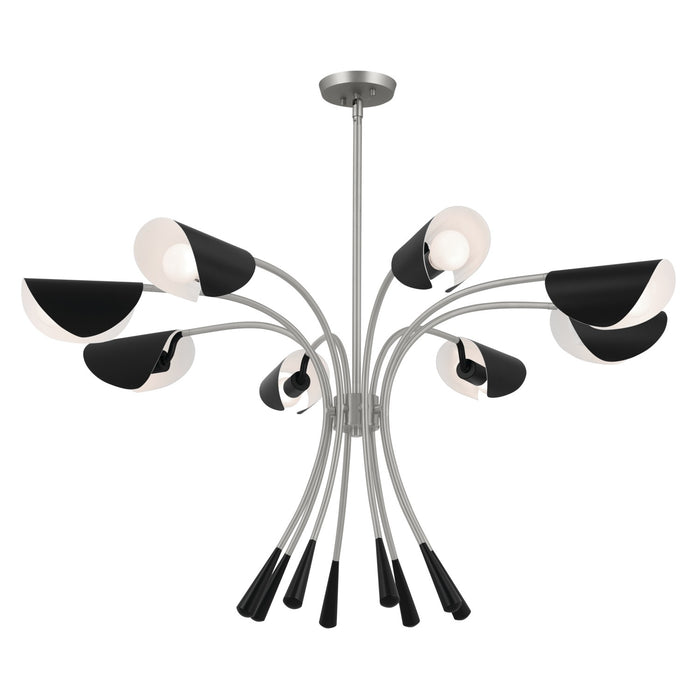 Kichler 52560SN Eight Light Chandelier, Satin Nickel