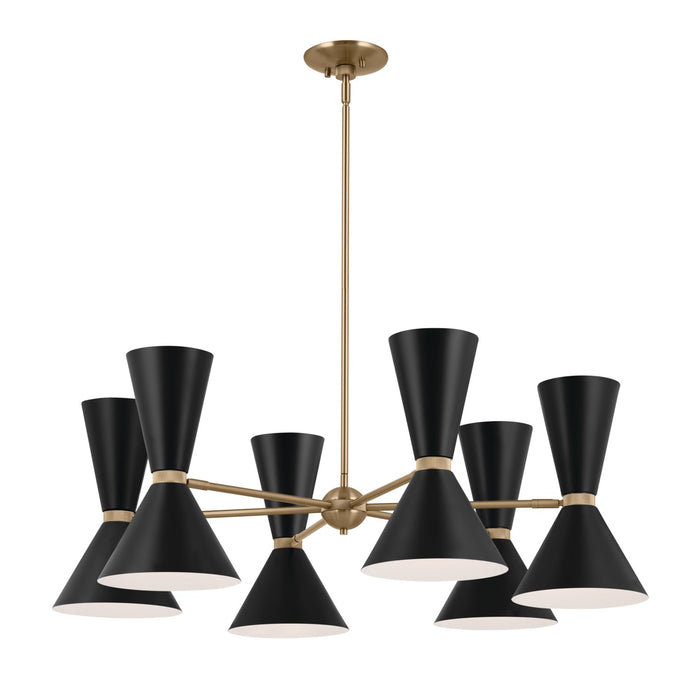 Kichler 52566CPZBK 12 Light Chandelier, Champagne Bronze