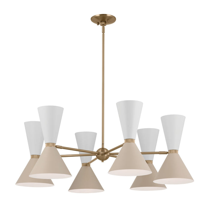 Kichler 52566CPZGRG 12 Light Chandelier, Champagne Bronze