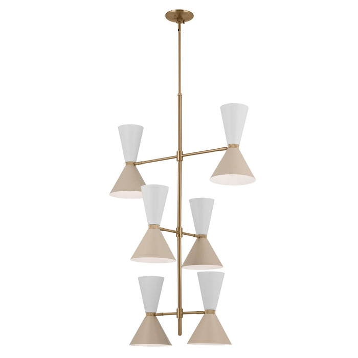 Kichler 52568CPZGRG 12 Light Foyer Chandelier, Champagne Bronze
