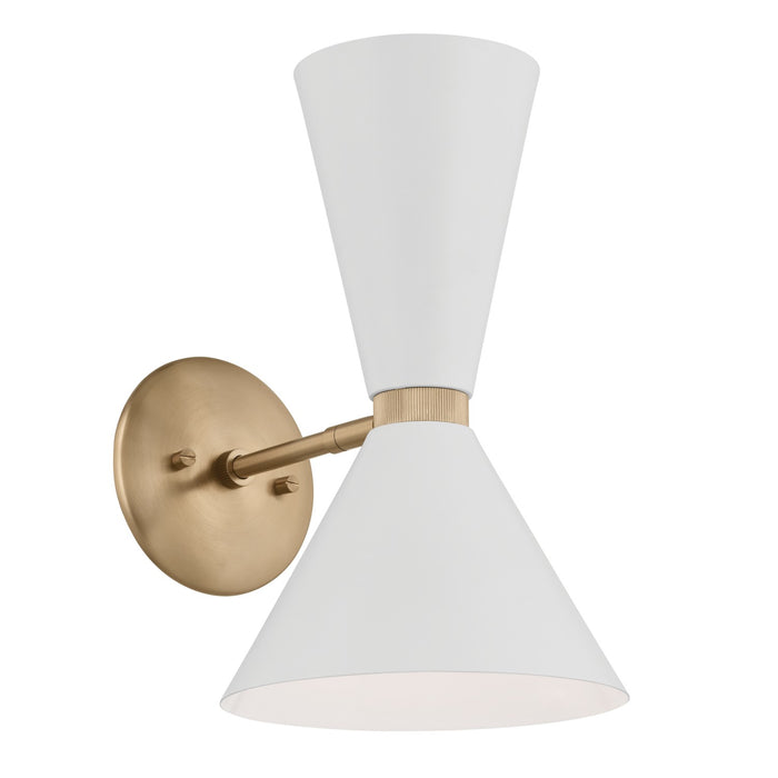Kichler 52570CPZWH Two Light Wall Sconce, Champagne Bronze