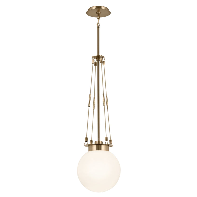 Kichler 52582CPZ One Light Pendant, Champagne Bronze
