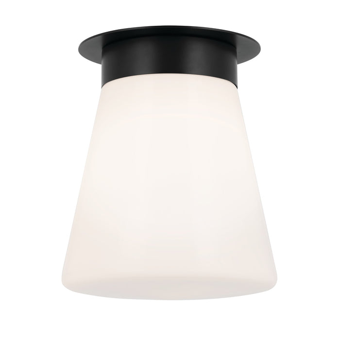 Kichler 52585BK One Light Flush Mount, Black