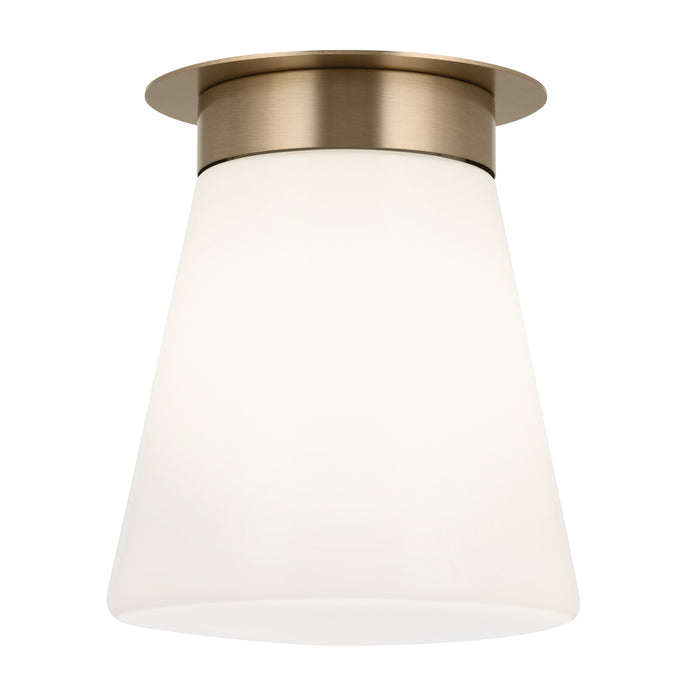 Kichler 52585CPZ One Light Flush Mount, Champagne Bronze