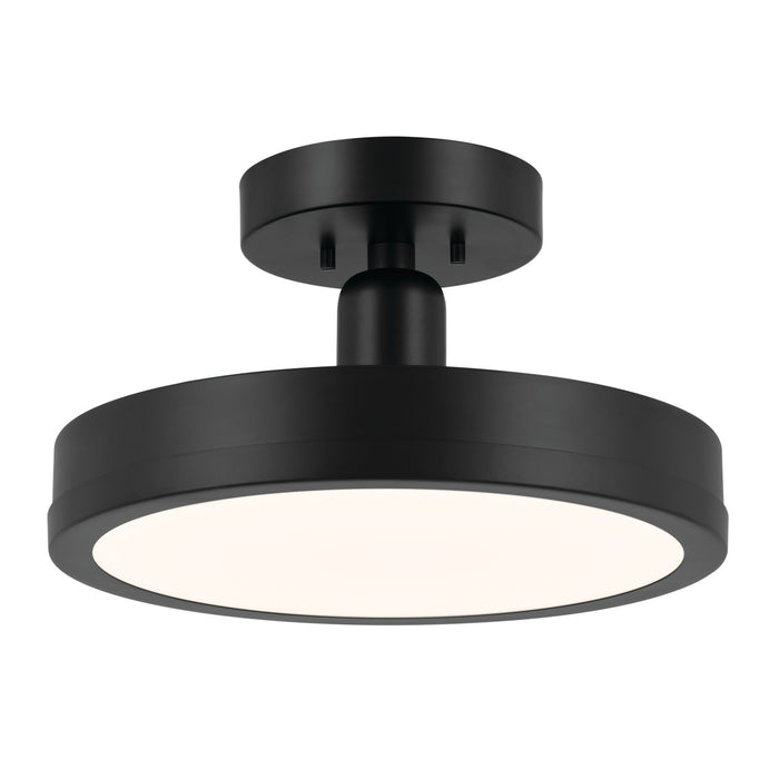 Kichler 52589BK LED Semi Flush Mount, Black