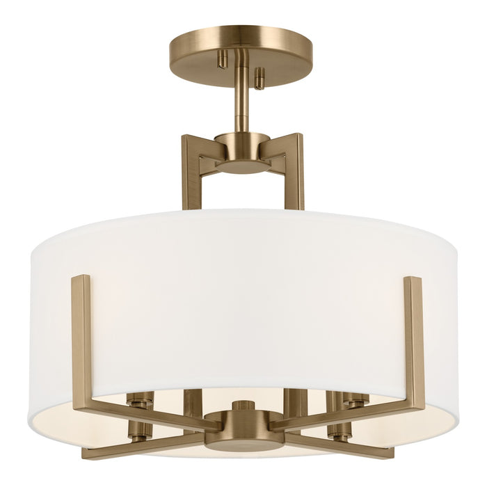 Kichler 52591CPZ Four Light Pendant/Semi Flush, Champagne Bronze
