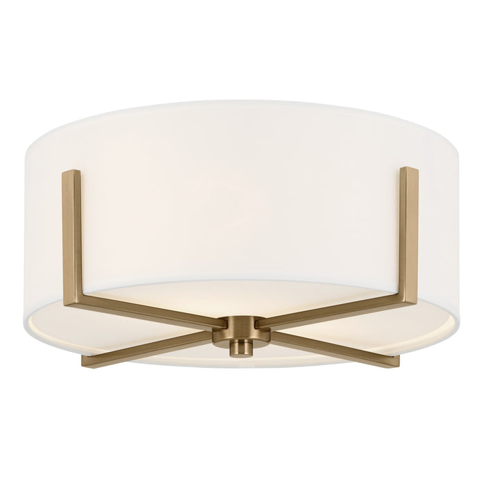 Kichler 52593CPZ Two Light Flush Mount, Champagne Bronze