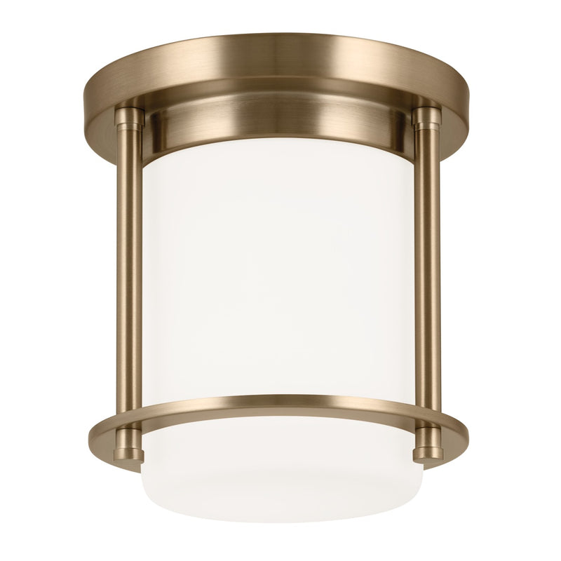 Kichler 52596CPZ One Light Flush Mount, Champagne Bronze