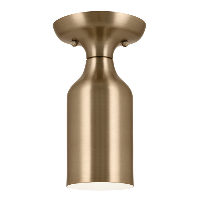 Kichler 52598CPZ One Light Semi Flush Mount, Champagne Bronze