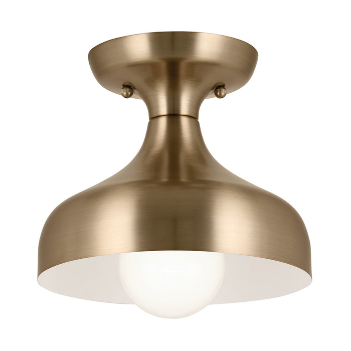 Kichler 52599CPZ One Light Semi Flush Mount, Champagne Bronze