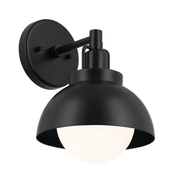 Kichler 52601BK One Light Wall/Semi Flush/Pendant, Black