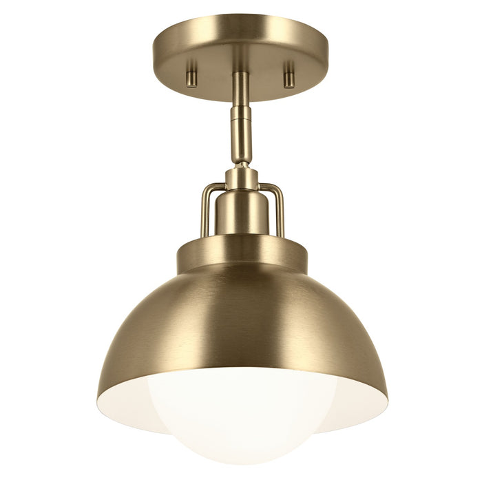 Kichler 52601CPZ One Light Wall/Semi Flush/Pendant, Champagne Bronze