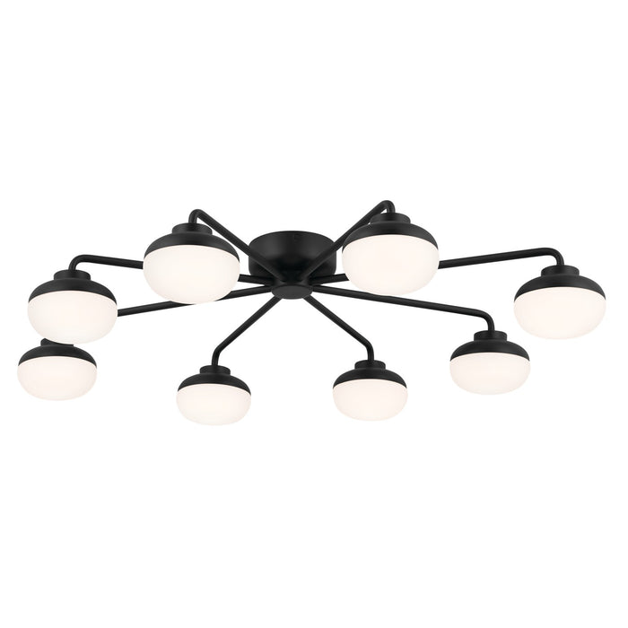 Kichler 52608BK LED Semi Flush Mount, Black