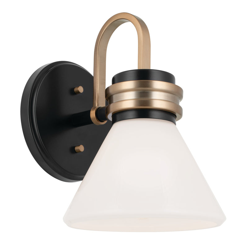 Kichler 55153BK One Light Wall Sconce, Black