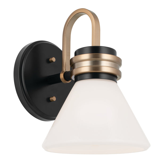 Kichler 55153BK One Light Wall Sconce, Black