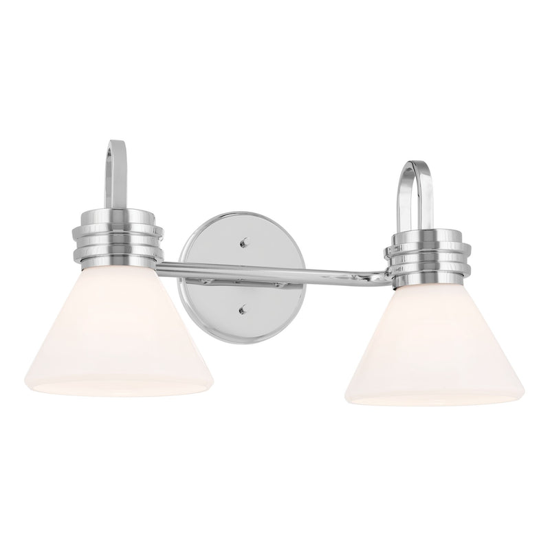 Kichler 55154CH Two Light Bath, Chrome
