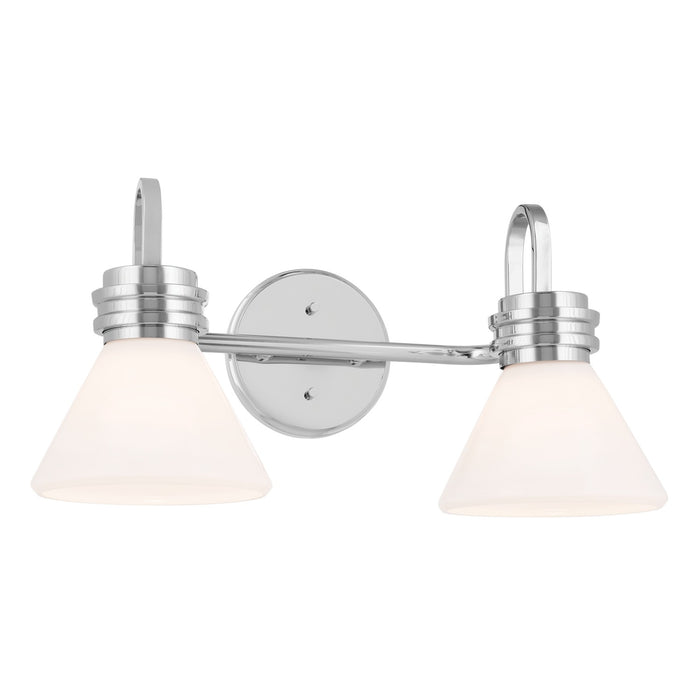 Kichler 55154CH Two Light Bath, Chrome