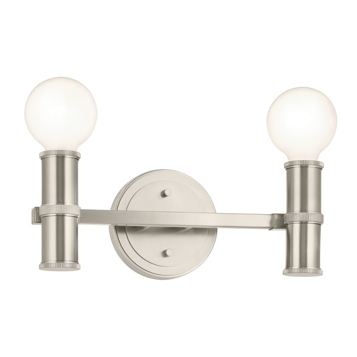 Kichler 55158NI Two Light Bath, Brushed Nickel