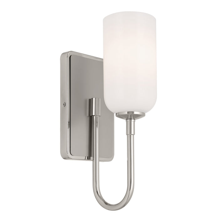 Kichler 55161PN One Light Wall Sconce, Polished Nickel
