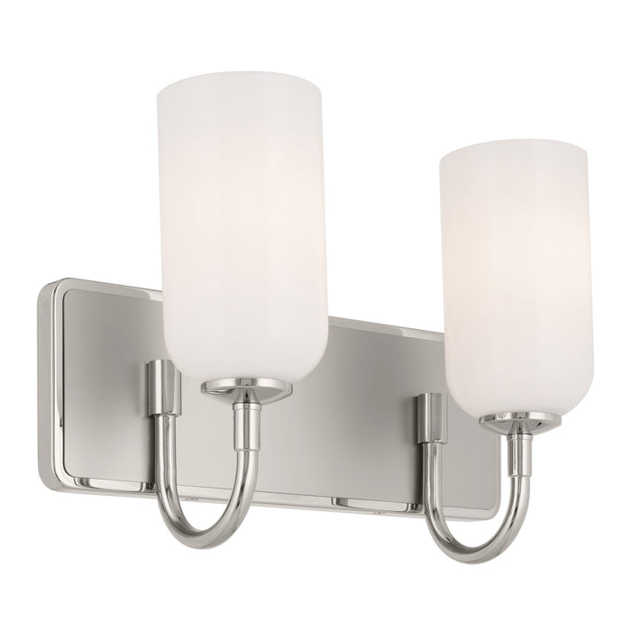 Kichler 55162PN Two Light Bath, Polished Nickel