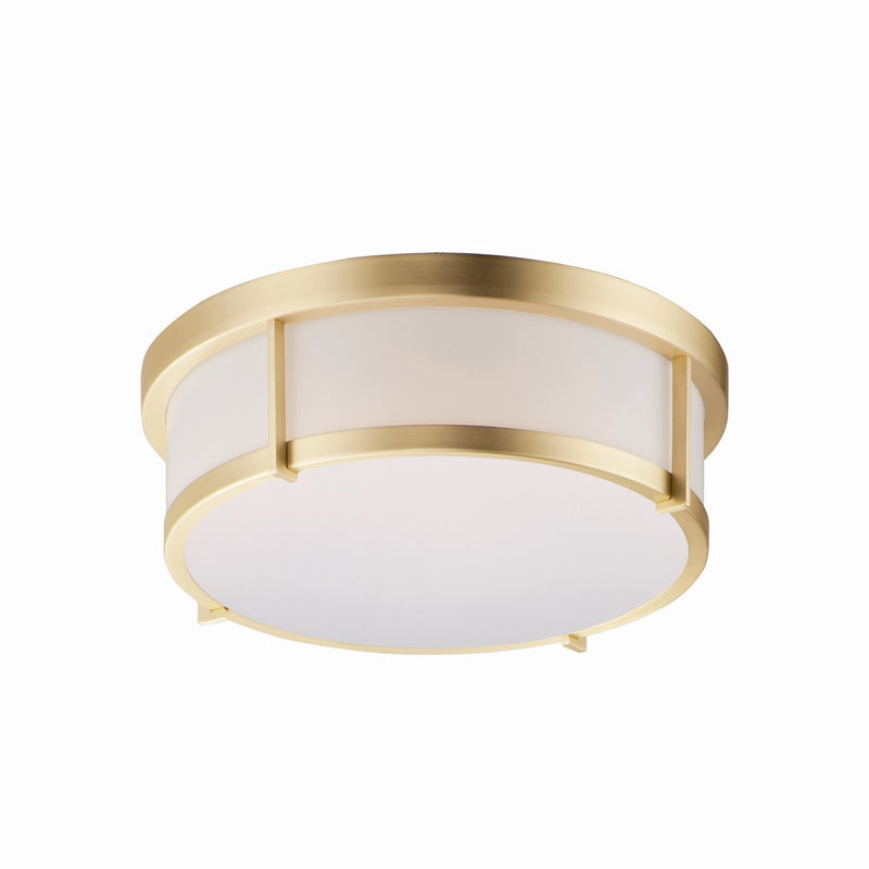 Maxim 10273WTSBR LED Flush Mount, Satin Brass