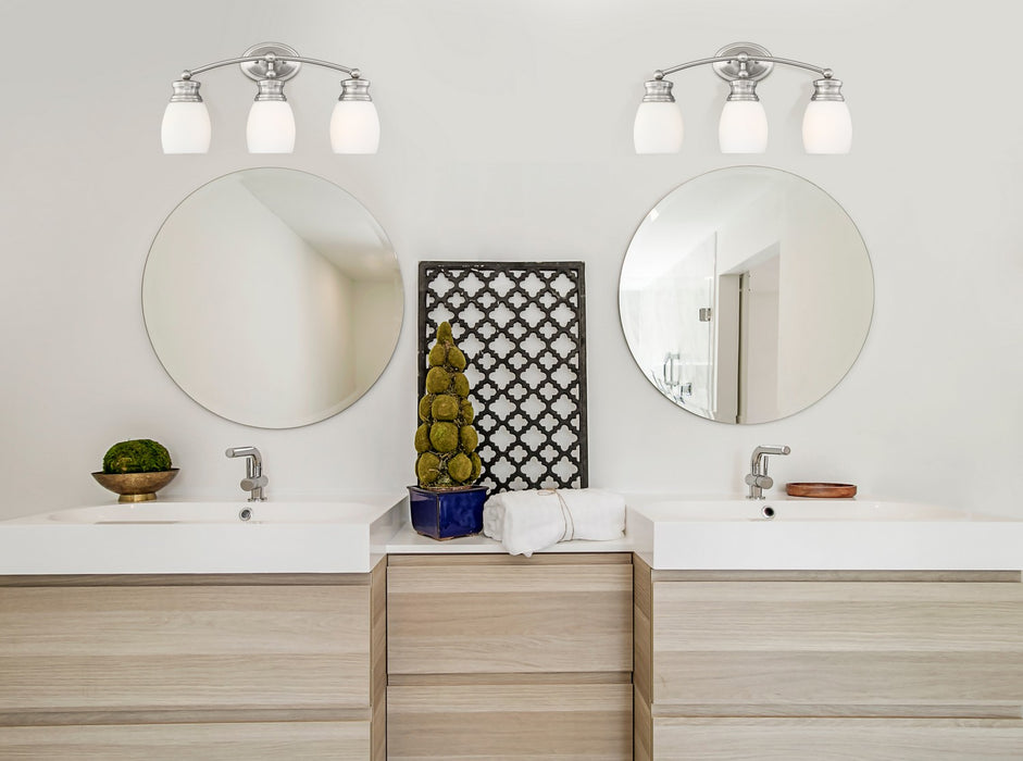 Savoy House 8-9127-3-SN Three Light Bath Bar, Satin Nickel