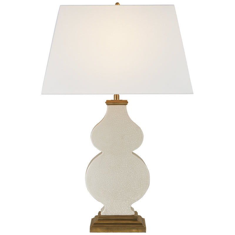Visual Comfort Signature AH 3063TS-L One Light Table Lamp, Tea Stain Crackle