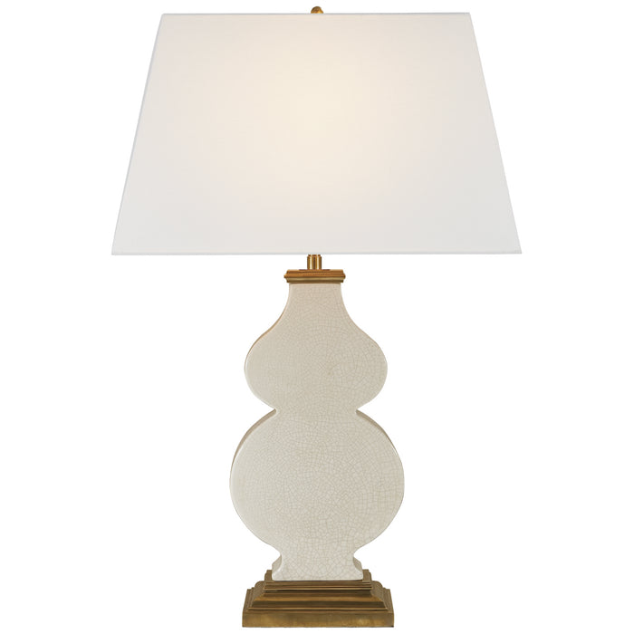 Visual Comfort Signature AH 3063TS-L One Light Table Lamp, Tea Stain Crackle