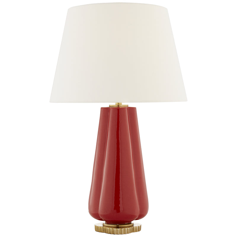 Visual Comfort Signature AH 3127BYR-L Two Light Table Lamp, Berry Red