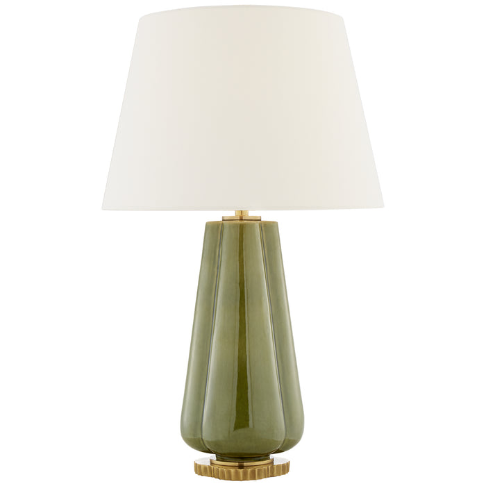 Visual Comfort Signature AH 3127GRN-L Two Light Table Lamp, Green Porcelain