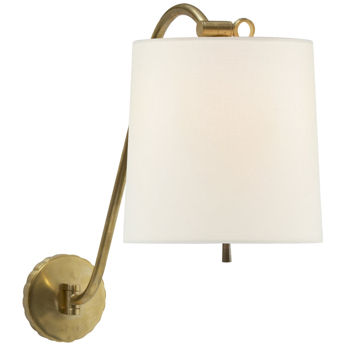 Visual Comfort Signature BBL 2010SB-L One Light Wall Sconce, Soft Brass