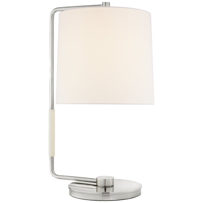 Visual Comfort Signature BBL 3070SS-L One Light Table Lamp, Soft Silver