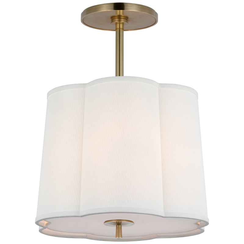 Visual Comfort Signature BBL 5016SB-L Three Light Hanging Lantern, Soft Brass